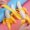 Banana Realista Suave Y Elástica Juguete Antiestrés Squishy