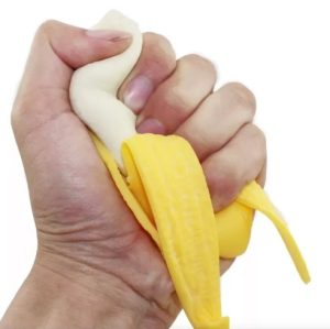 Banana Realista Suave Y Elástica Juguete Antiestrés Squishy