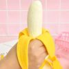 Banana Realista Suave Y Elástica Juguete Antiestrés Squishy