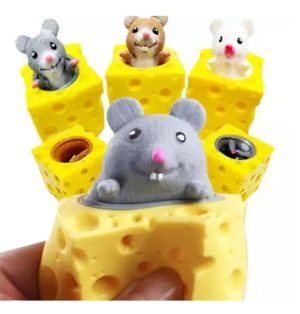 Ratón Y Queso Juguete Antiestrés Squishy