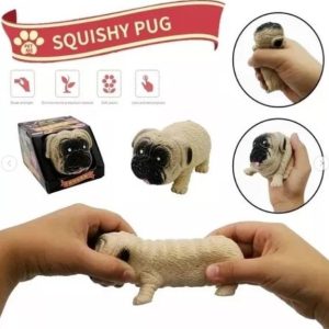 Perrito Pug Realista. Juguete Antiestrés Squishy