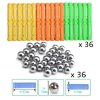 222410360101 Magnetic World. Juguete Didáctico De Imánes 110pcs