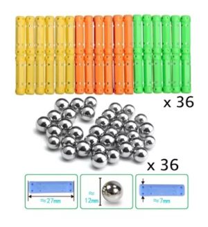 Magnetic World. Juguete Didáctico De Imánes 110pcs
