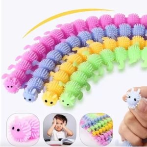 Set De 3 Pulseras Cuncuna 12 Nudos. Juguete Antiestrés Squishy