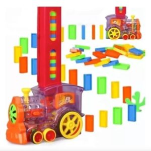 000001 Domino Train Tren De Juguete Automático Con Fichas De Domino