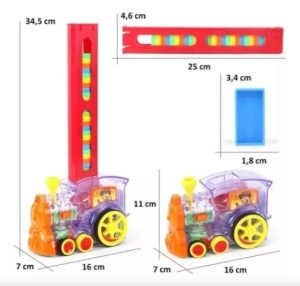 Domino Train Tren De Juguete Automático Con Fichas De Domino