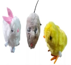 Pack De Ratón, Conejo Y Pollito A Cuerda