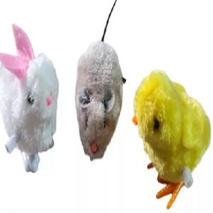 Pack De Ratón, Conejo Y Pollito A Cuerda