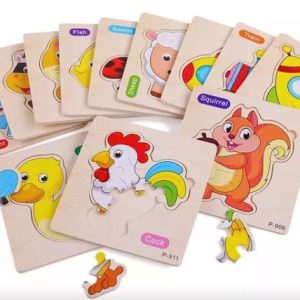 1100 Pack De 6 Puzzles O Rompecabezas Juego Didáctico