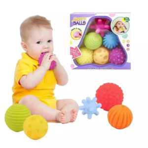 6 Pelotas Texturizadas Sensoriales Infantiles