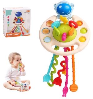 Juguete Sensorial Para Bebé 5 En 1 - Mordedor Infantil