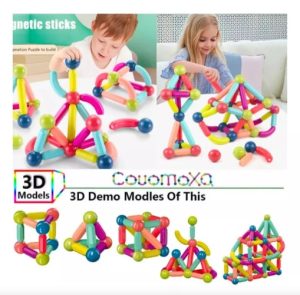 Bloques Magnéticos De Barras 100 Pcs. Juego De Construcción