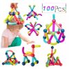 Bloques Magnéticos De Barras 100 Pcs. Juego De Construcción