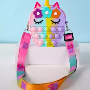 Pop It Forma De Cartera O Bolso Unicornio Ovalado