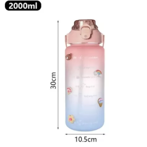 Set De 2 Botellas Motivacionales 1 De 900 ML Y Otra De 2L