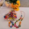 Kit Con 500 Cuentas O Mostacillas De Madera Para Collares
