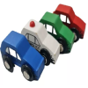 Colección De 4 Autos De Policía -madera-