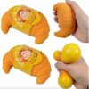 Croissant Realista Y Suave Juguete Antiestrés Squishy.