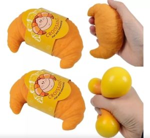 Croissant Realista Y Suave Juguete Antiestrés Squishy.