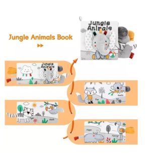 Libro Sensorial Para Bebé De Aninales. Sonidos Y Texturas