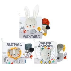 Libro Sensorial Para Bebé De Aninales. Sonidos Y Texturas