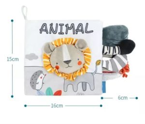 Libro Sensorial Para Bebé De Aninales. Sonidos Y Texturas