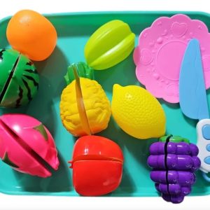 Frutas Con Velcro Juguete Didáctico De Comida