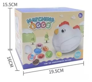 Set De Gallina Y Huevos Montesori. Juguete Didáctico Parear
