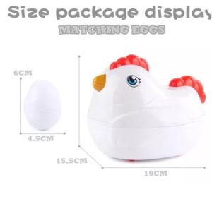 Set De Gallina Y Huevos Montesori. Juguete Didáctico Parear