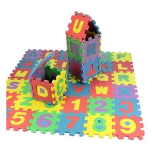 72 Pcs De Rompecabezas De Goma Eva De Letras. 2 Sets De 36