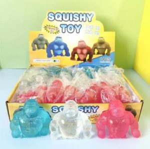 Gorilla Squishy Antiestres Transparente