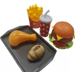 hamburguesa001 Comida Rápida con Hamburguesa (combo) Juguete Didactico