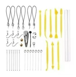 Kit De 24 Arcillas Poliméricas Con Accesorios Y Manual