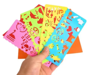 Libro Para Raspar Multicolor, Palito Y 2 Reglas De Figuras