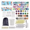 Kit Para Hacer Llaveros De Letras Con Resina Epoxica