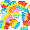 Pack De 12 Pop It Llaveros Formas Surtidas