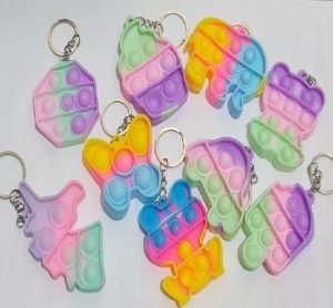 Pack De 12 Pop It Llaveros Formas Surtidas