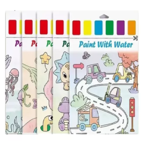 Pack De 8 Hojas Para Pintar Acuarelables Más Pincel.