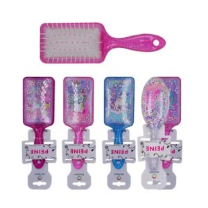 Cepillo Desenredante - Diseño Unicornio con Glitter