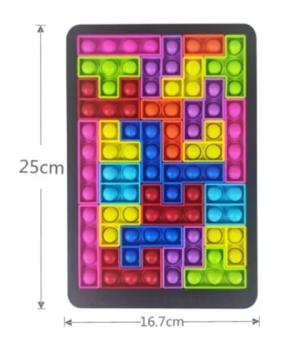 Puzzle Pop It Estilo Tetris. Juguete Didáctico Antiestres
