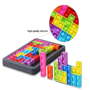 Puzzle Pop It Estilo Tetris. Juguete Didáctico Antiestres