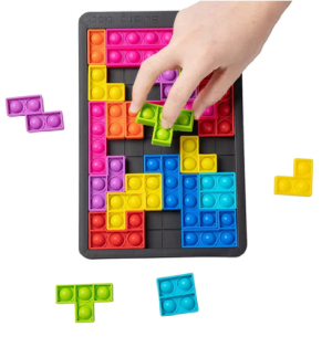 Puzzle Pop It Estilo Tetris. Juguete Didáctico Antiestres