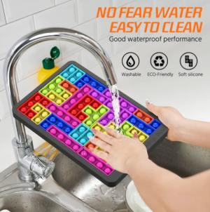 Puzzle Pop It Estilo Tetris. Juguete Didáctico Antiestres