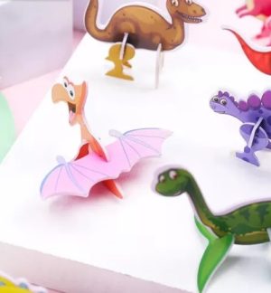 5 Puzzles De Dinosaurios 3d Surtidos