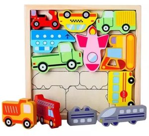 Bloques Puzzle Diseño Retro, Infantil0102 Bloques Puzzle Diseño Retro, Infantil