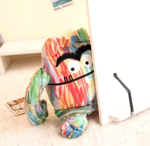 Peluche Del Monstruo De Colores Didáctico De 15cm.
