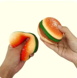 Hamburguesa Realista y Suave. Juguete Antiestrés Squishy.