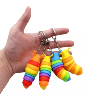 Llavero Sensorial de Babosa Juguete Antiestrés.