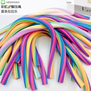 Pack de 3 Elastic Candy. Juguete Antiestres de Silicona Para Estirar