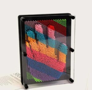Juguete Sensorial Pin Art 3d. Esculturas De Figuras Antiestrés.